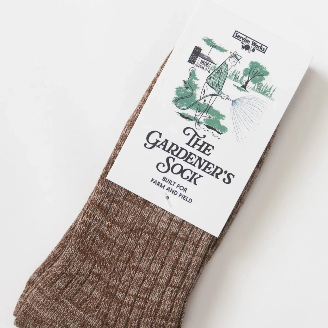 Service Works The Gardener Socks Brown - Steranko Clothing Manchester