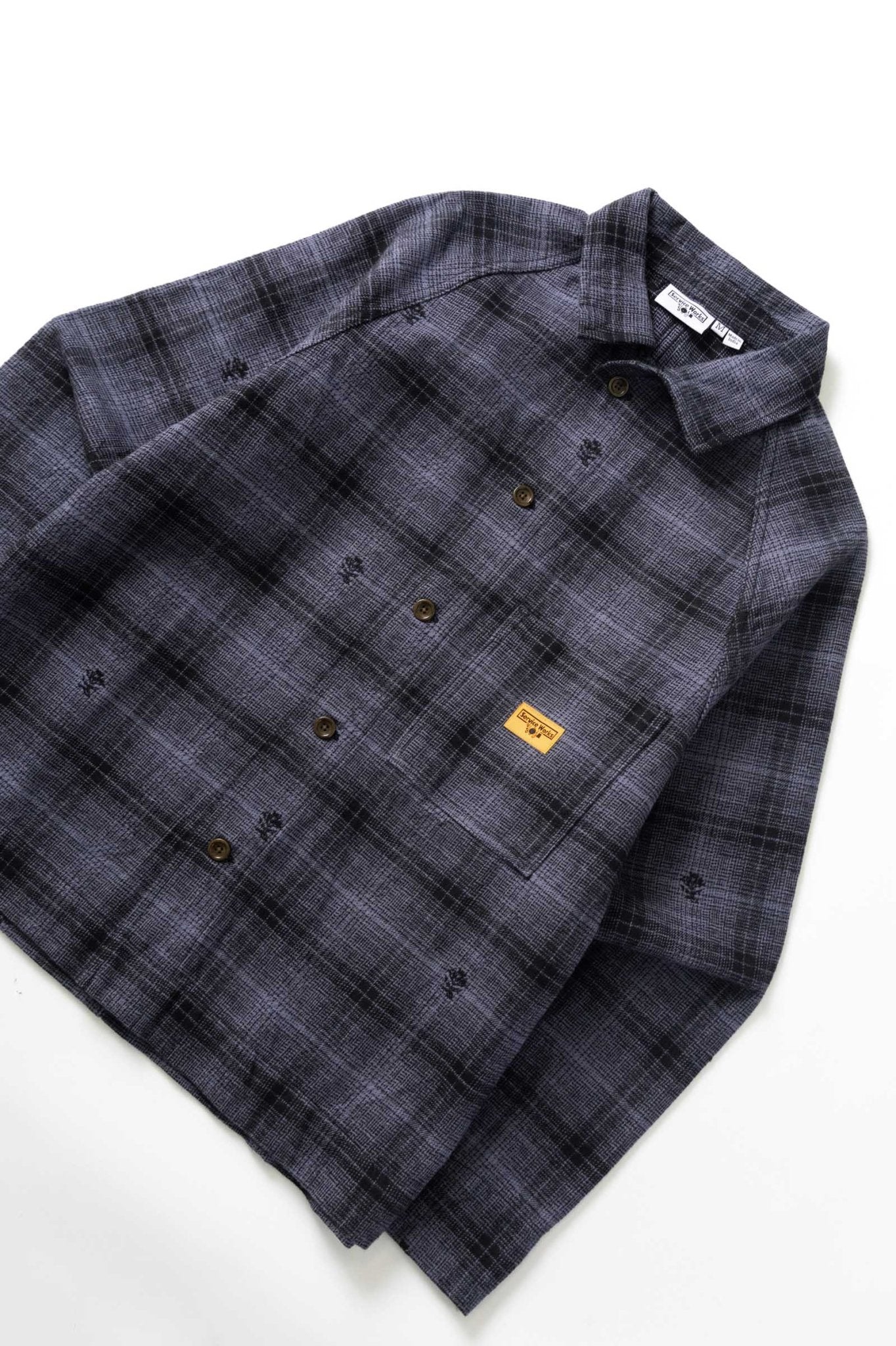 Service Works Thistle Plaid FOH Jacket Black - Steranko Clothing Manchester