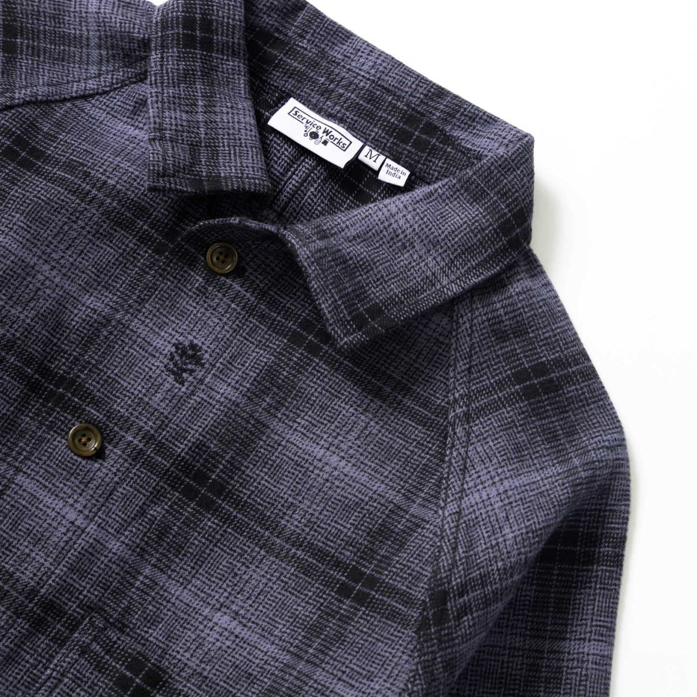 Service Works Thistle Plaid FOH Jacket Black - Steranko Clothing Manchester