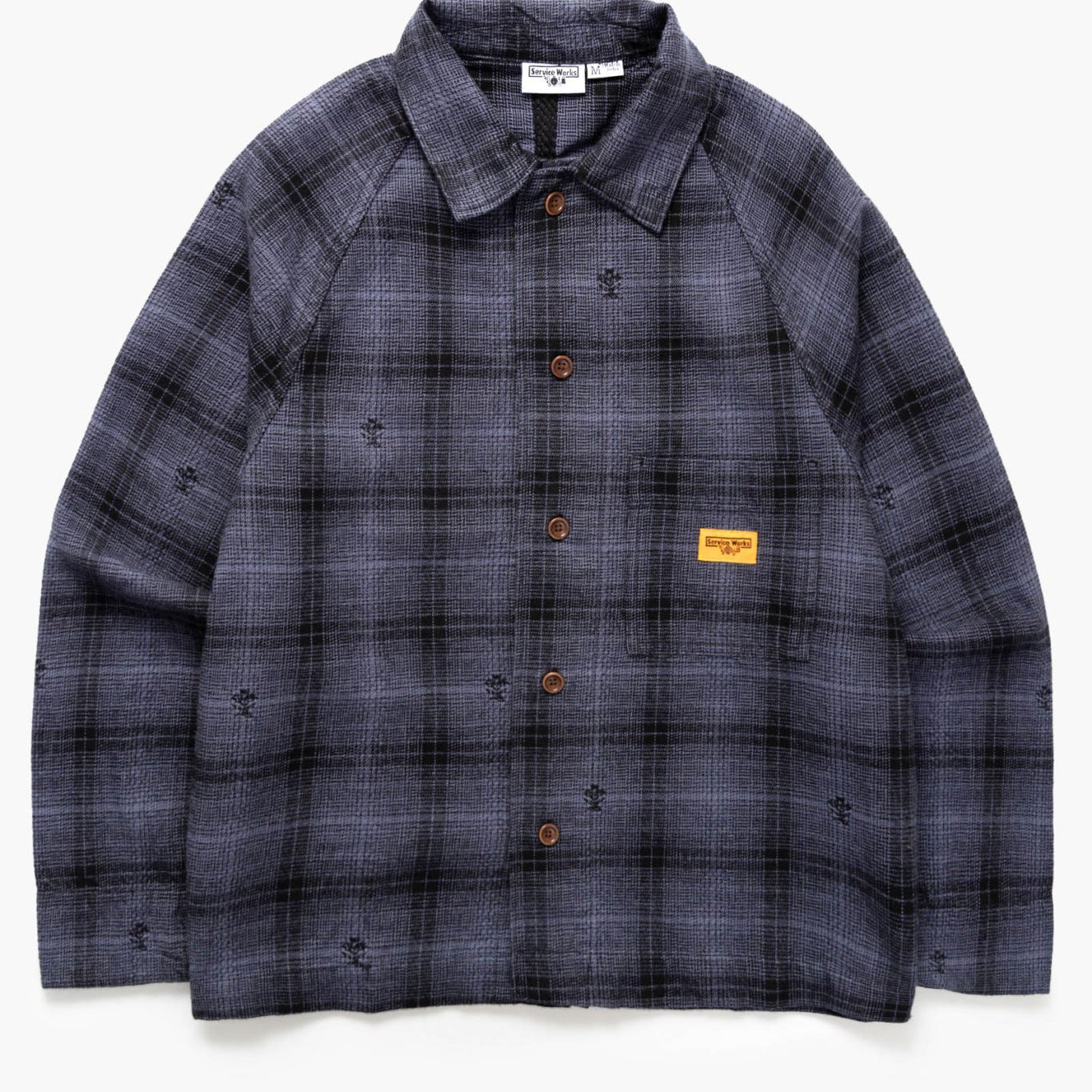 Service Works Thistle Plaid FOH Jacket Black - Steranko Clothing Manchester