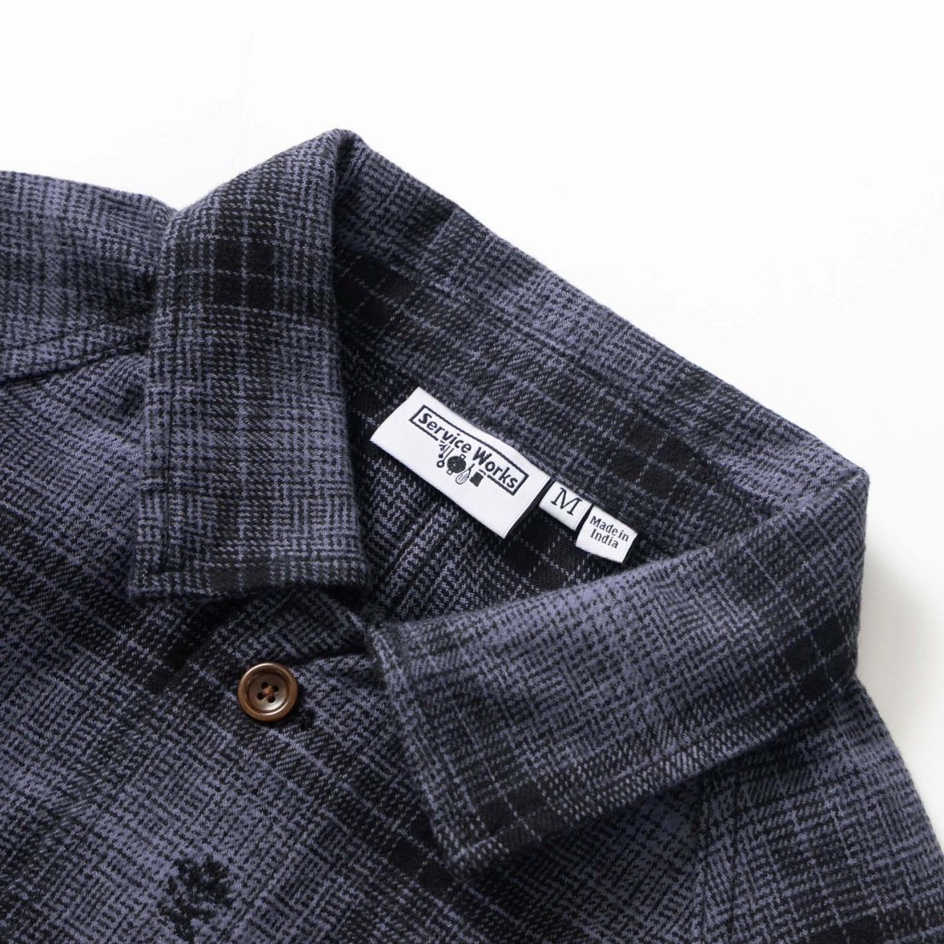 Service Works Thistle Plaid FOH Jacket Black - Steranko Clothing Manchester