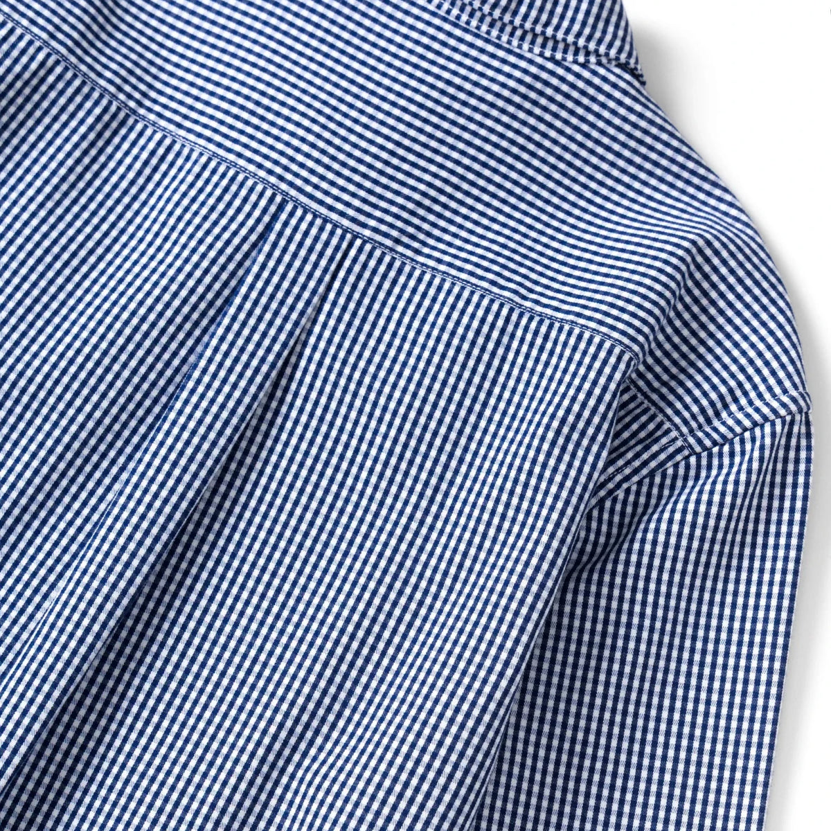 Service Works Waiter Shirt Blue Gingham - Steranko Clothing Manchester
