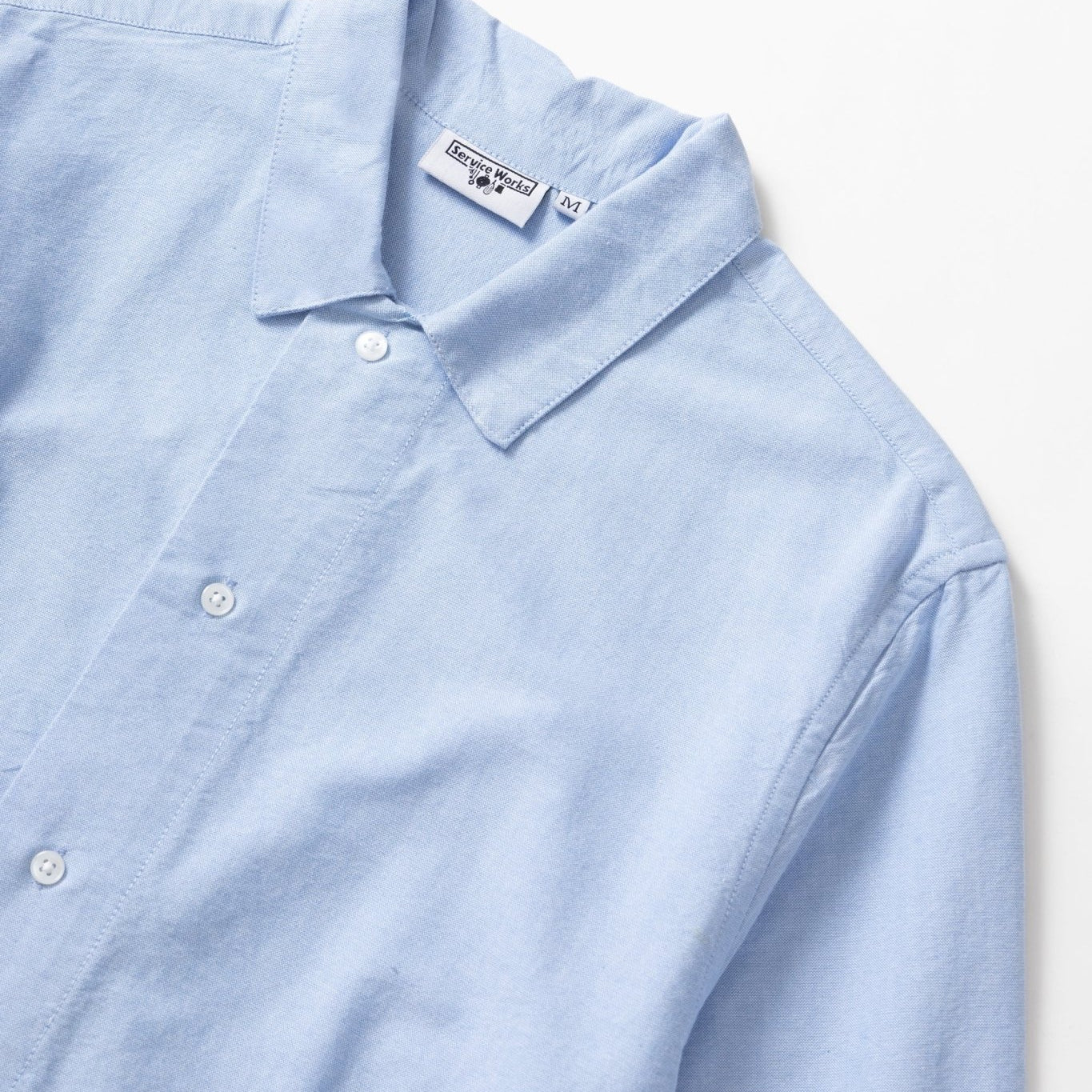 Service Works Waiter Shirt Oxford Blue - Steranko Clothing Manchester