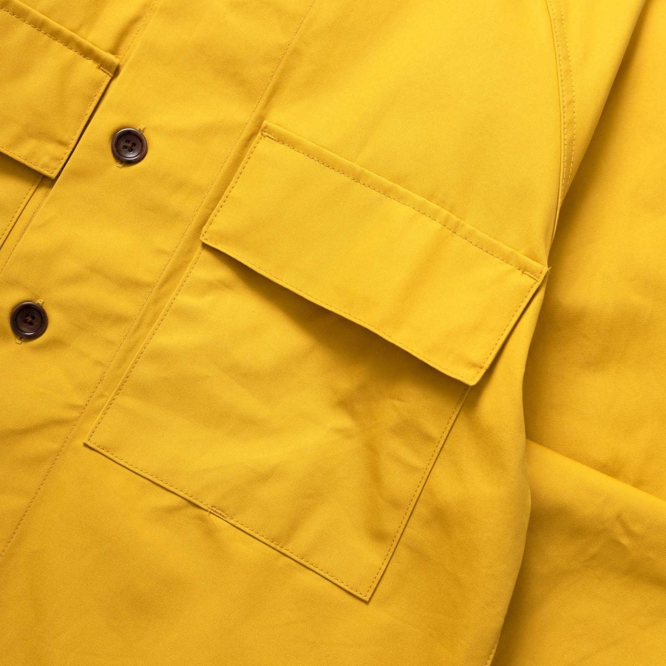 Service Works Waxed Cotton Allotment Parka Ochre - Steranko Clothing Manchester