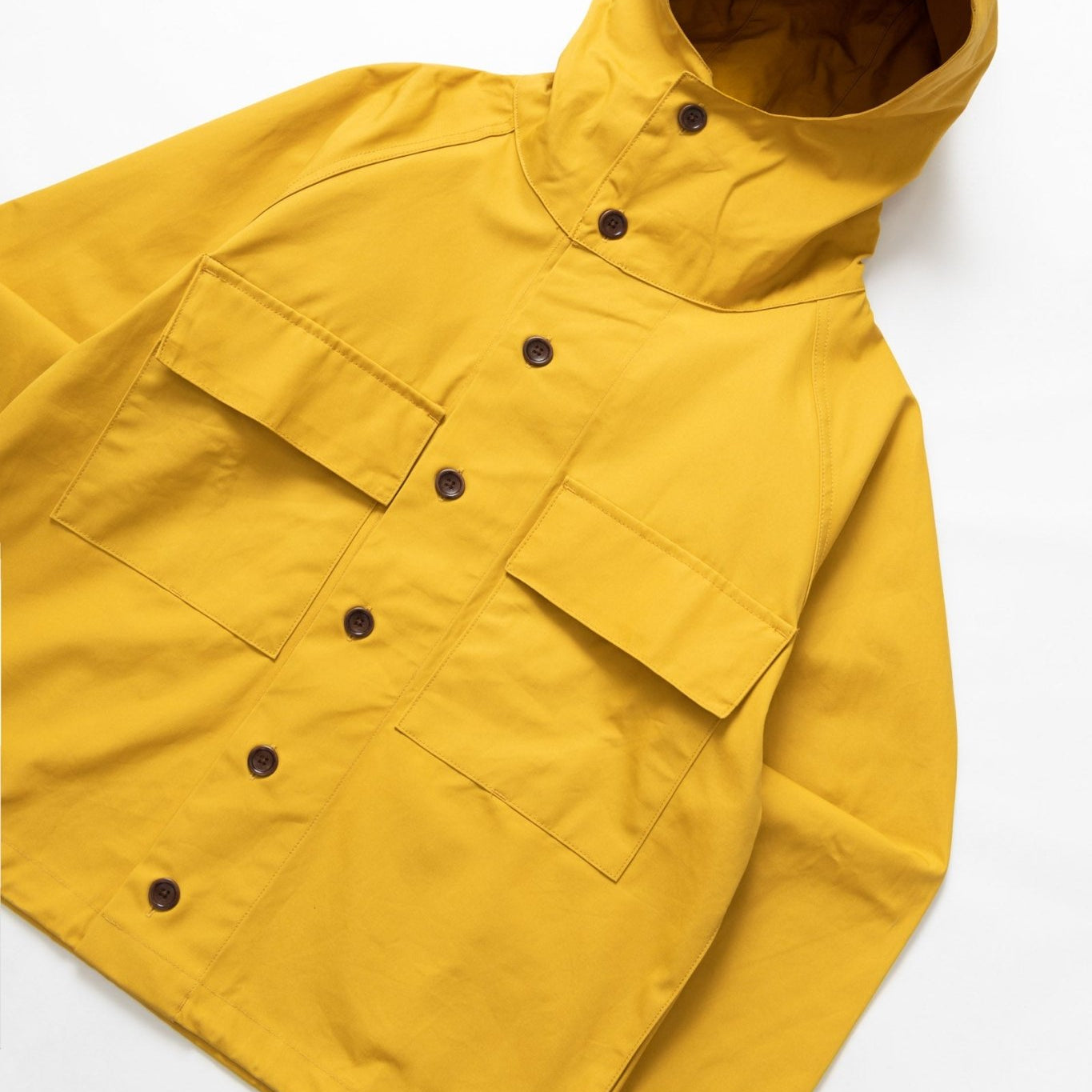 Service Works Waxed Cotton Allotment Parka Ochre - Steranko Clothing Manchester