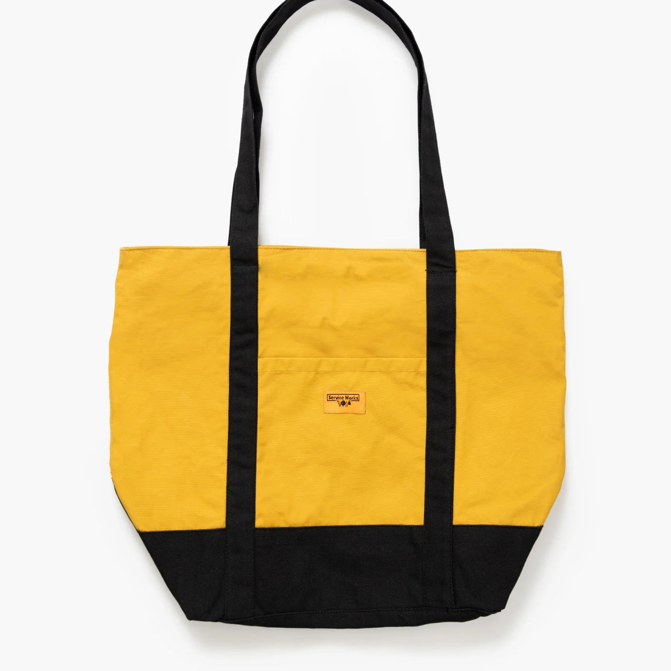 Service Works Waxed Cotton Tote Bag Ochre - Steranko Clothing Manchester