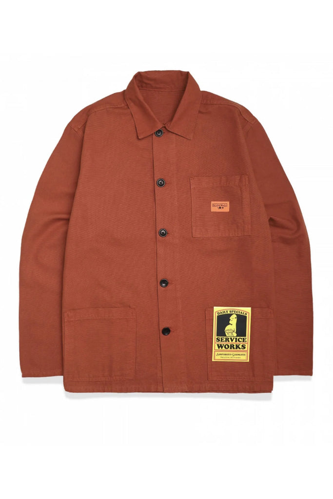 Service Works Canvas Coverall Jacket Teracotta