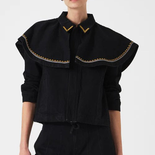 Seventy & Mochi Fara Jacket Washed Black - Steranko Clothing Manchester