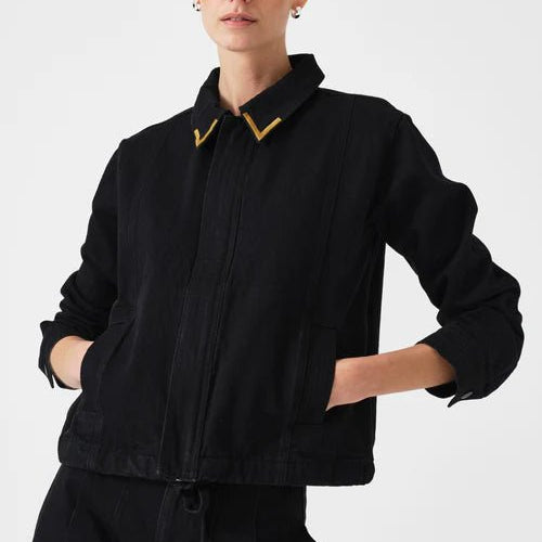 Seventy & Mochi Fara Jacket Washed Black - Steranko Clothing Manchester