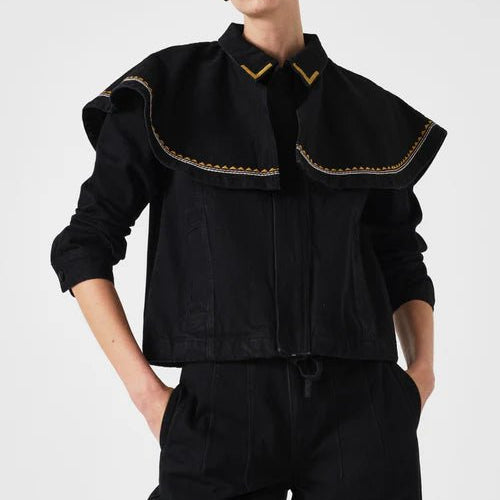 Seventy & Mochi Fara Jacket Washed Black - Steranko Clothing Manchester