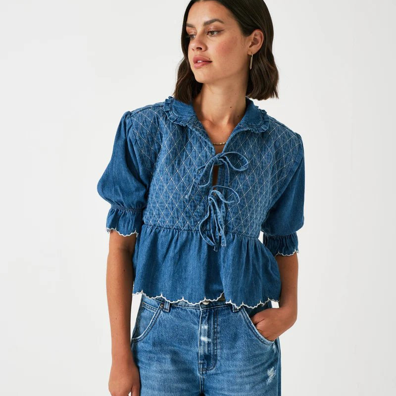 Seventy + Mochi Heidi Blouse Mid Vintage - Steranko Clothing Manchester