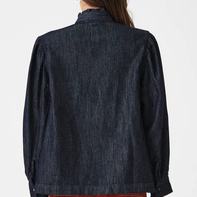 Seventy & Mochi Poet Blouse Pacific Blue - Steranko Clothing Manchester