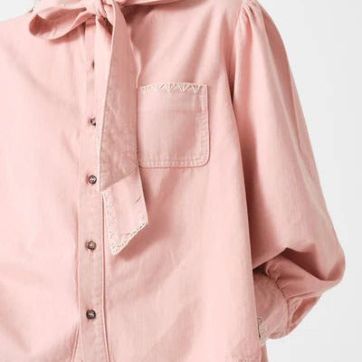 Seventy & Mochi Poet Blouse Peony Pink - Steranko Clothing Manchester