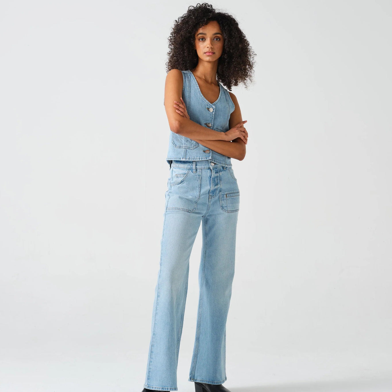 seventy + mochi Queenie Jean Oceanic Blue - Steranko Clothing Manchester