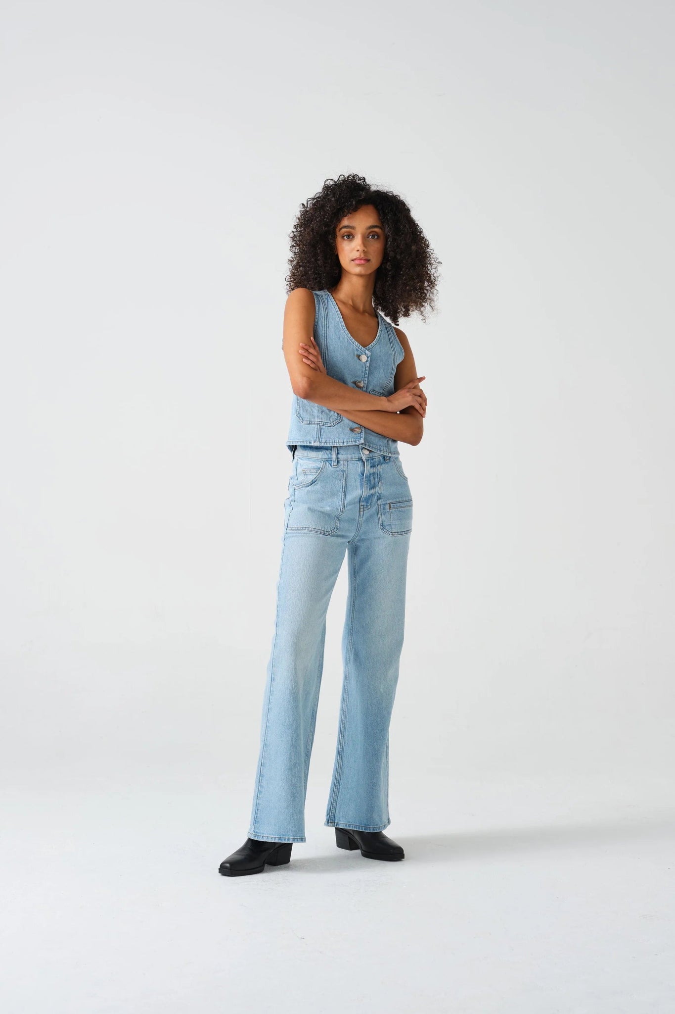 seventy + mochi Queenie Jean Oceanic Blue - Steranko Clothing Manchester