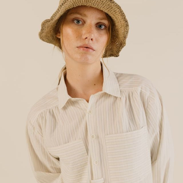 Sideline Amelie Shirt Soft Yellow Stripe - Steranko Clothing Manchester