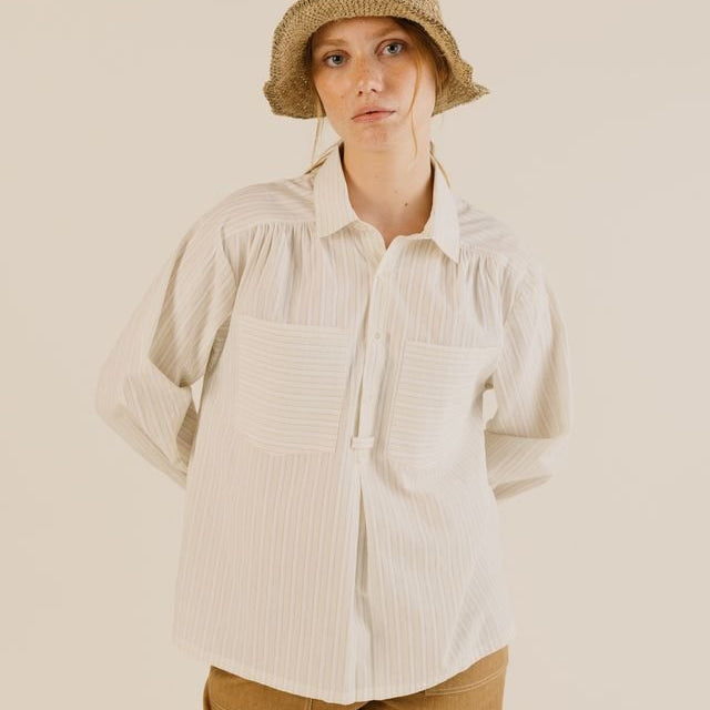 Sideline Amelie Shirt Soft Yellow Stripe - Steranko Clothing Manchester