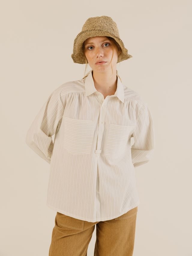 Sideline Amelie Shirt Soft Yellow Stripe - Steranko Clothing Manchester