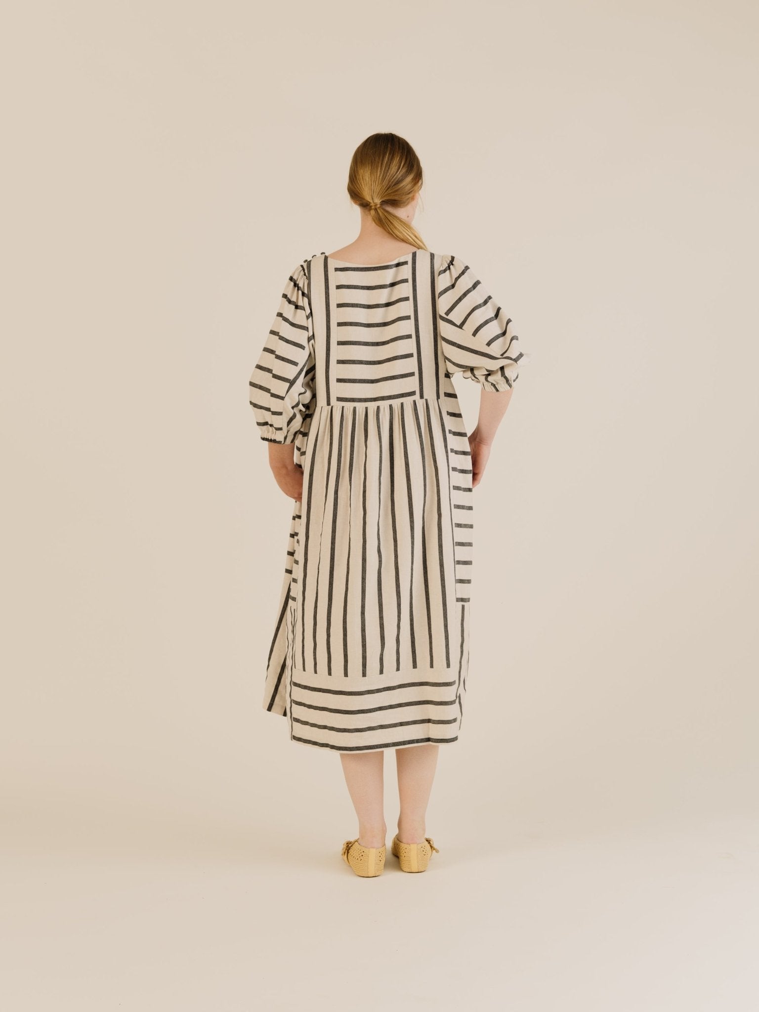 Sideline Betsy Dress Off White Stripe - Steranko Clothing Manchester