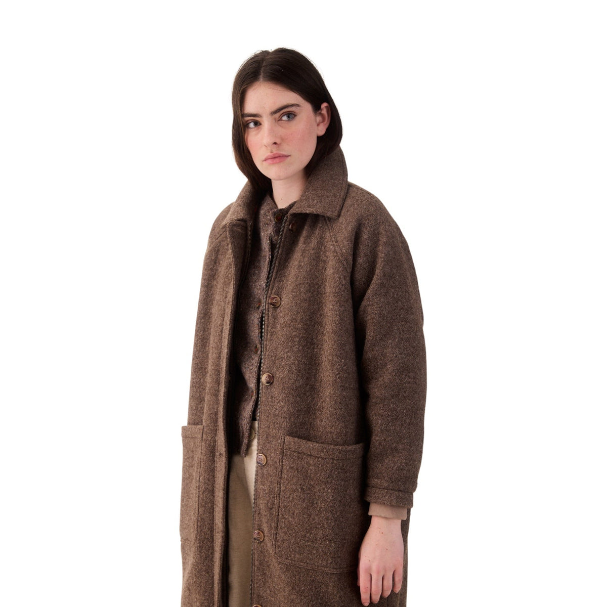 Sideline Bobby Coat Brown Marl - Steranko Clothing Manchester