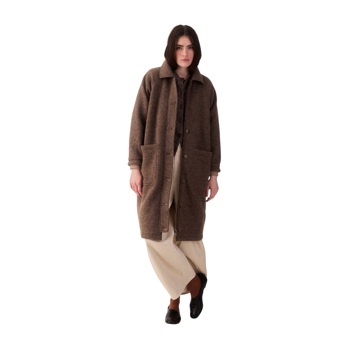 Sideline Bobby Coat Brown Marl - Steranko Clothing Manchester