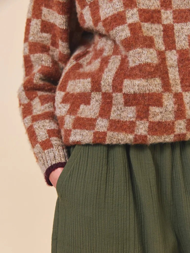 Sideline Fara Jumper Brown Mix - Steranko Clothing Manchester