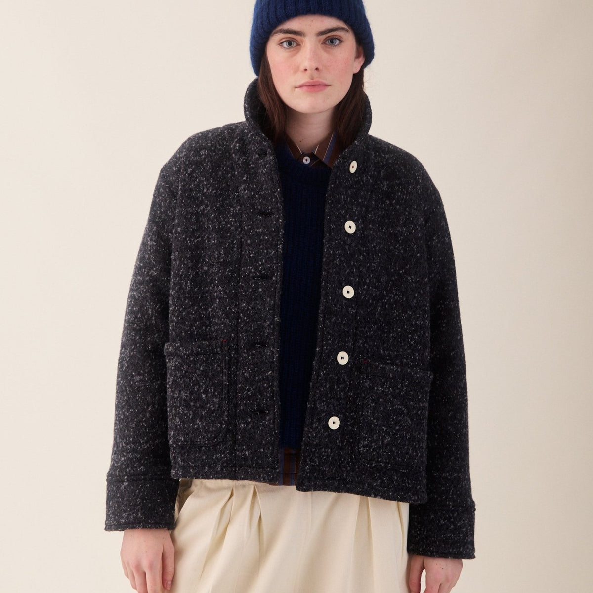 Sideline Grace Jacket Grey Fleck - Steranko Clothing Manchester