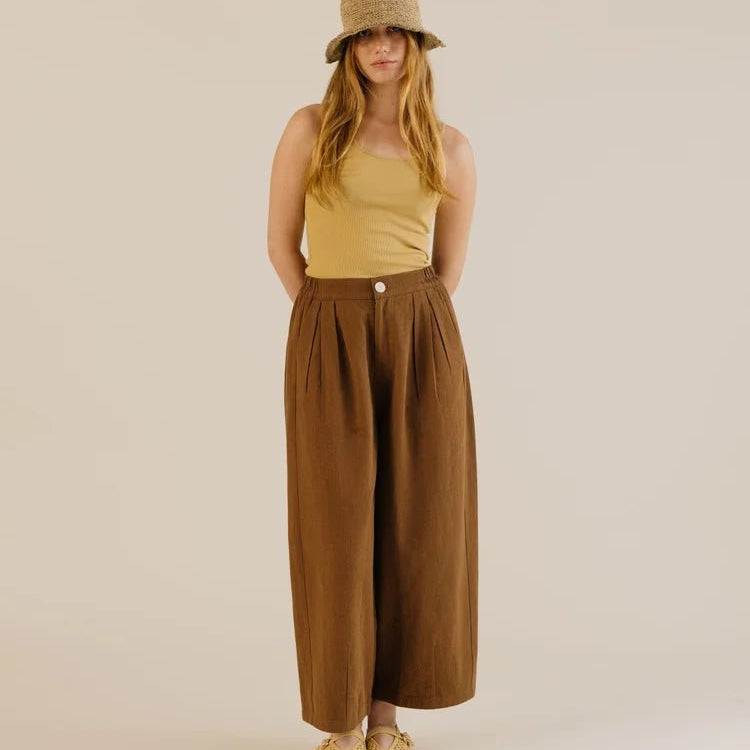 Sideline Leila Trousers Earth - Steranko Clothing Manchester