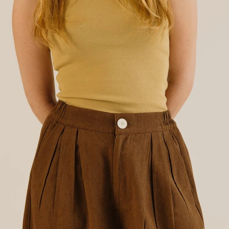Sideline Leila Trousers Earth - Steranko Clothing Manchester