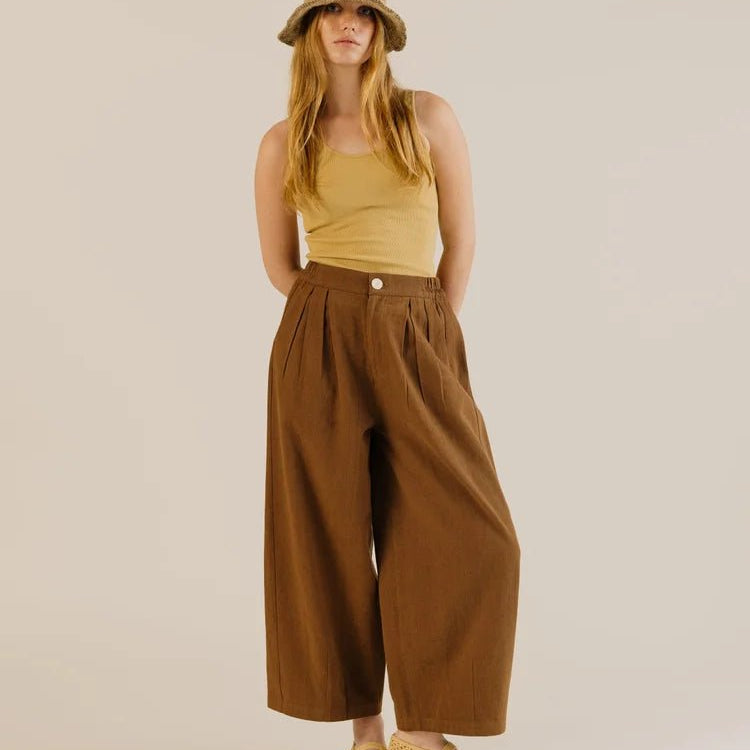 Sideline Leila Trousers Earth - Steranko Clothing Manchester