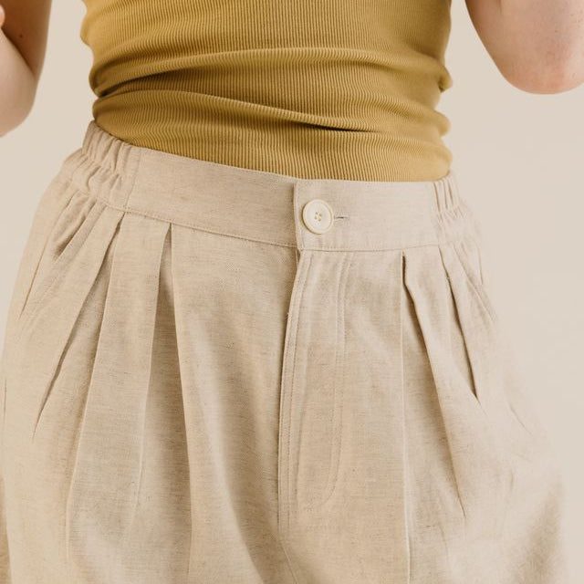 Sideline Leila Trousers Oat - Steranko Clothing Manchester