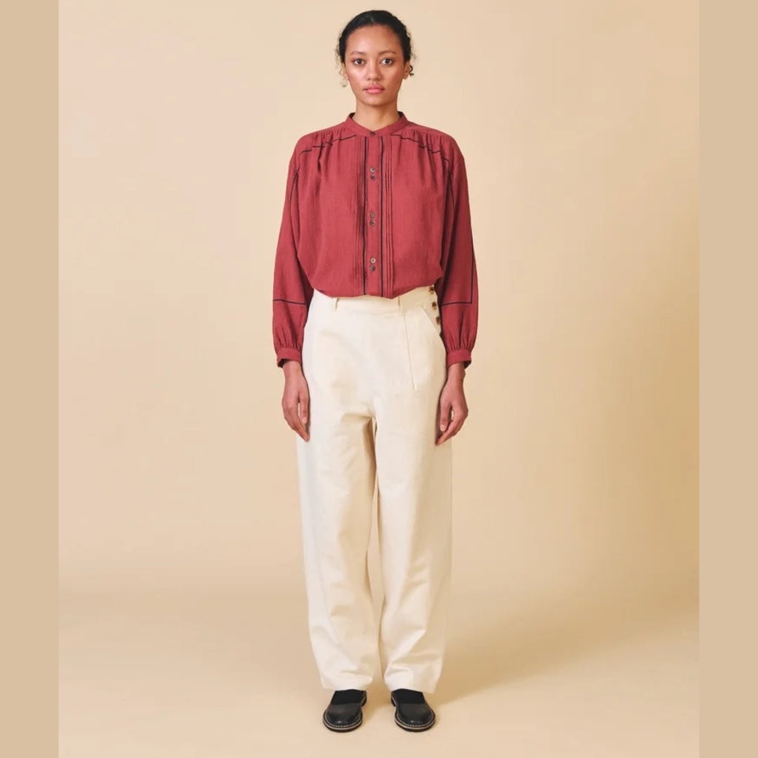 Sideline Pia Jeans Oat - Steranko Clothing Manchester