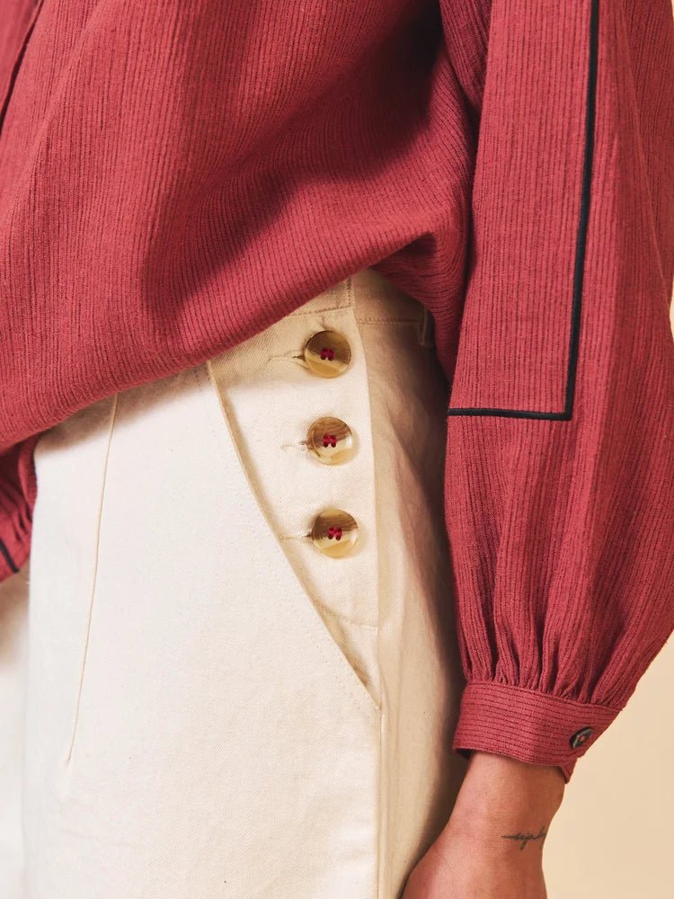 Sideline Pia Jeans Oat - Steranko Clothing Manchester