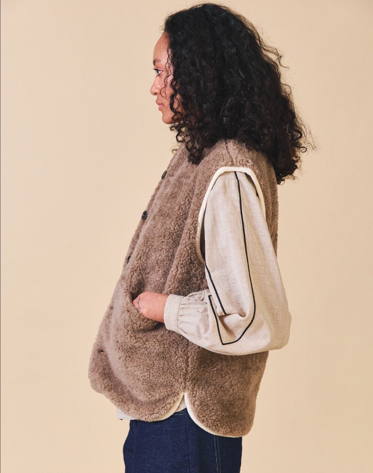 Sideline Tilda Vest Mink - Steranko Clothing Manchester