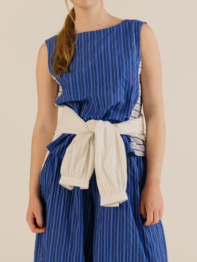 Sideline Wake Top Cobalt Stripe - Steranko Clothing Manchester