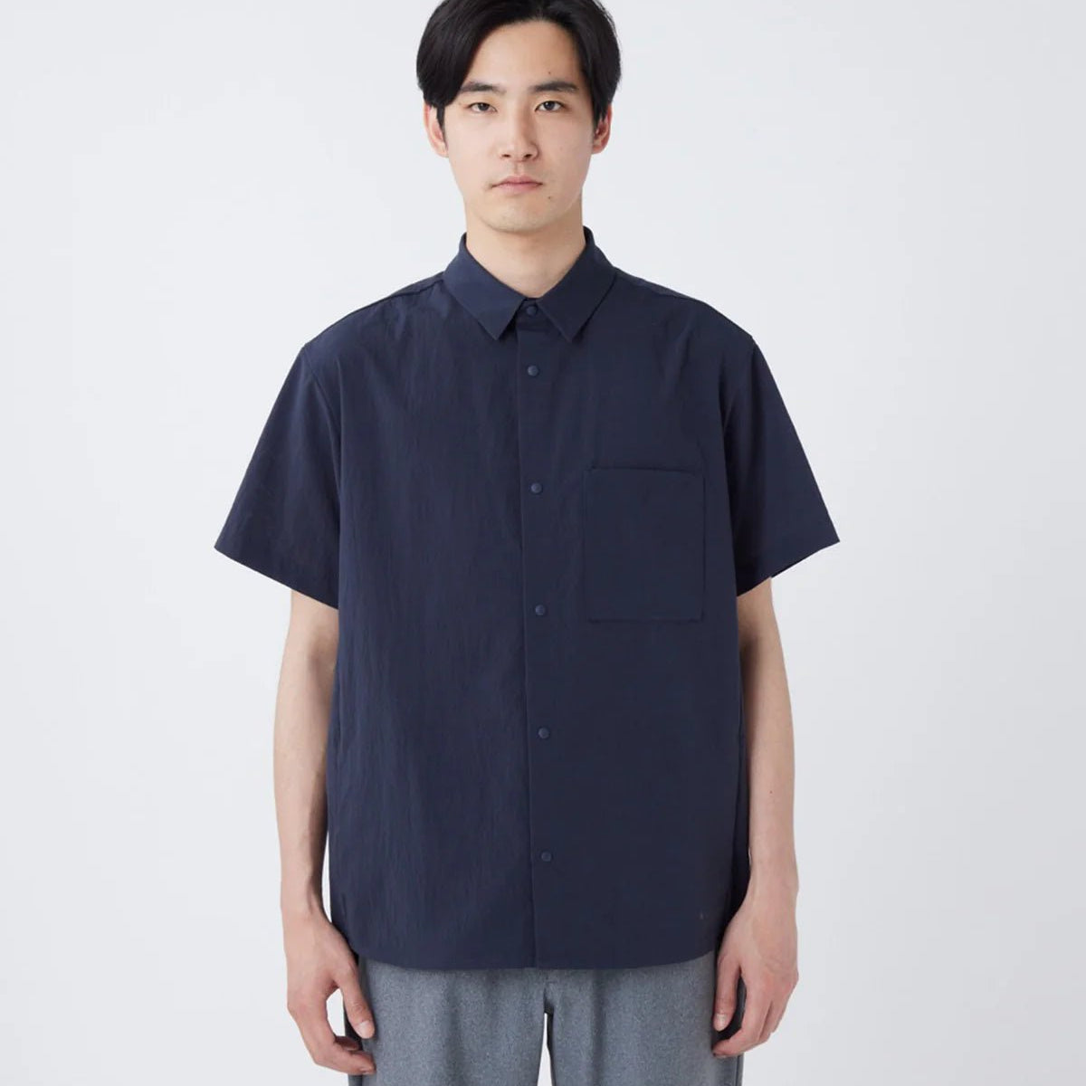 Snow Peak Breathable Quick Dry S/S Shirt Dark Navy - Steranko Clothing Manchester