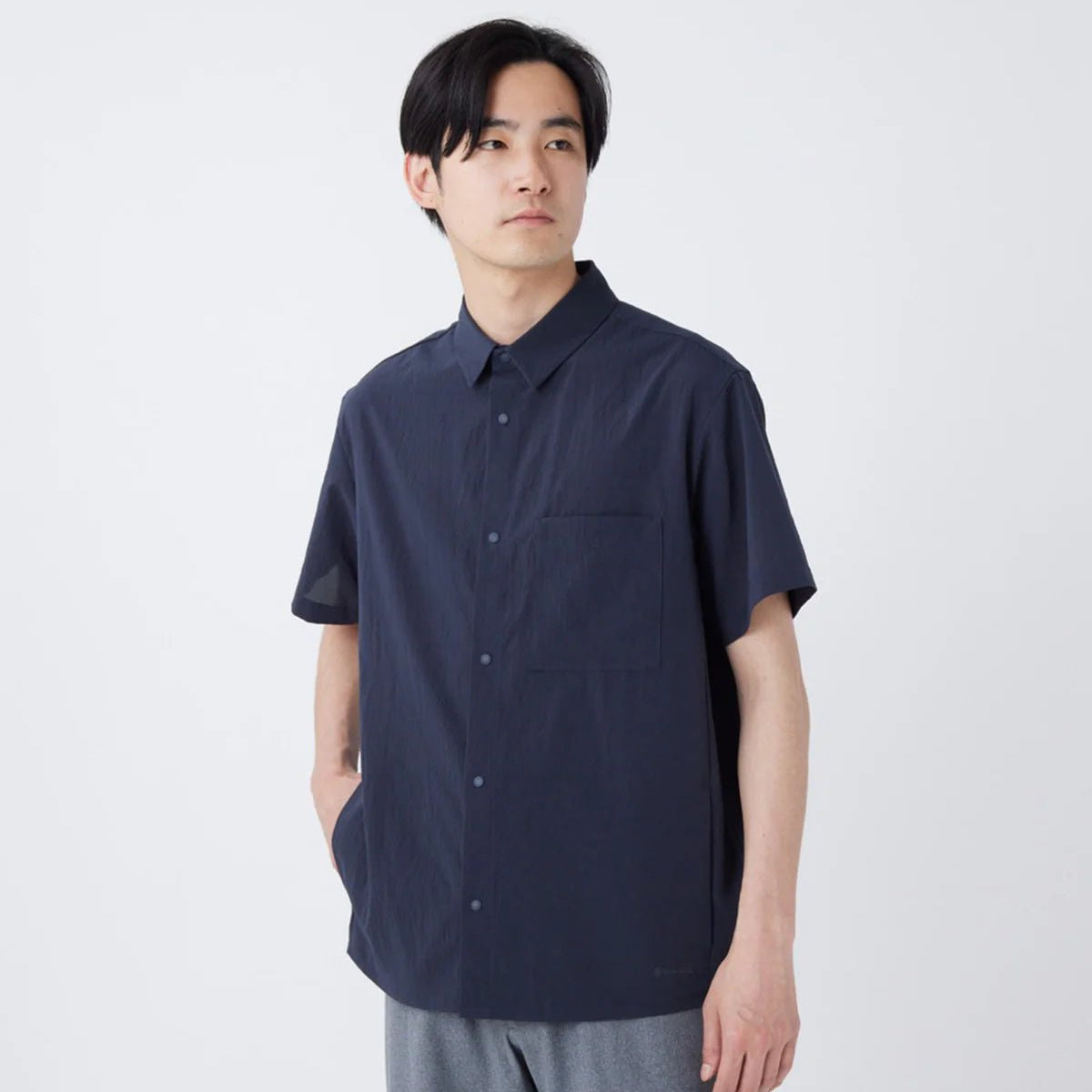 Snow Peak Breathable Quick Dry S/S Shirt Dark Navy - Steranko Clothing Manchester