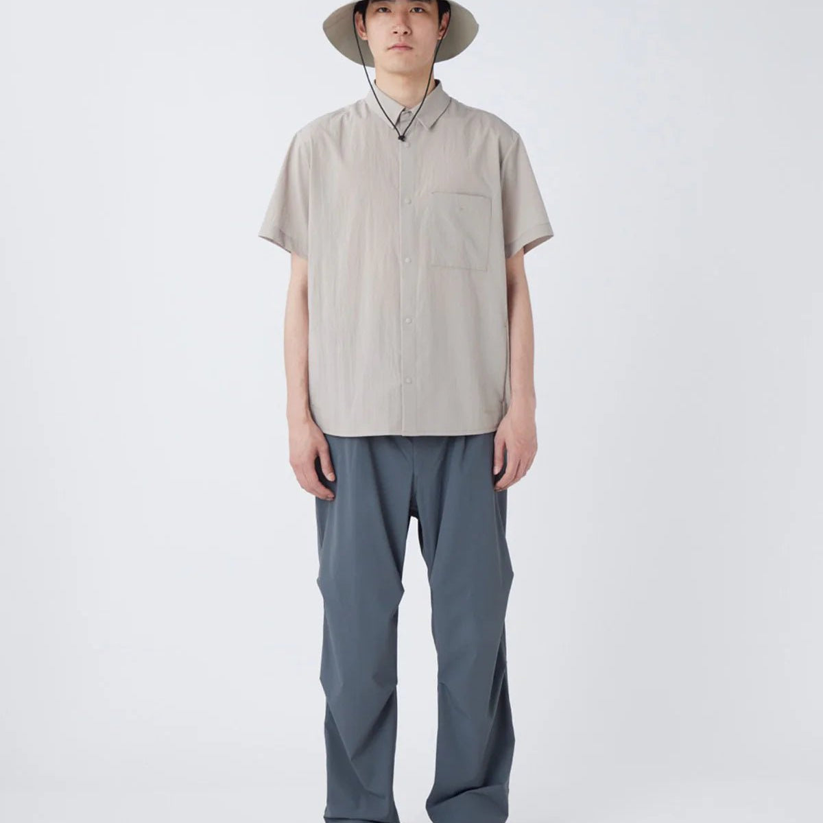 Snow Peak Breathable Quick Dry S/S Shirt Greige - Steranko Clothing Manchester
