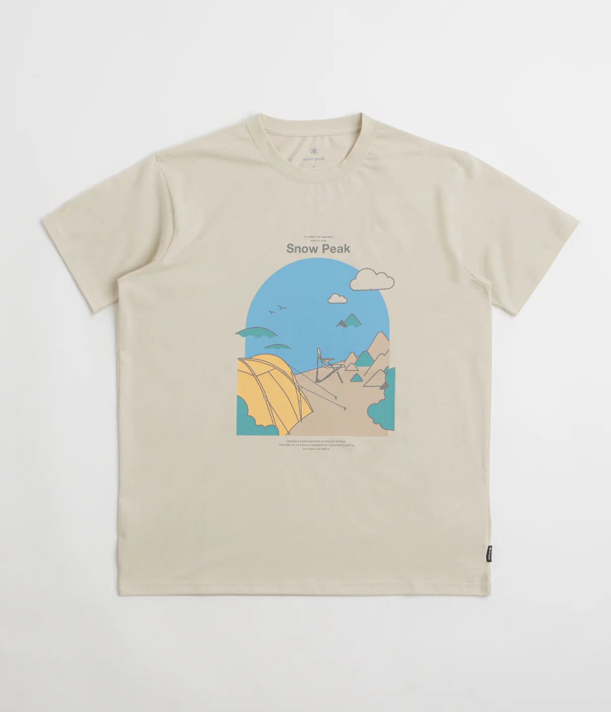 Snow Peak Camping Graphic Tee Ivory - Steranko Clothing Manchester