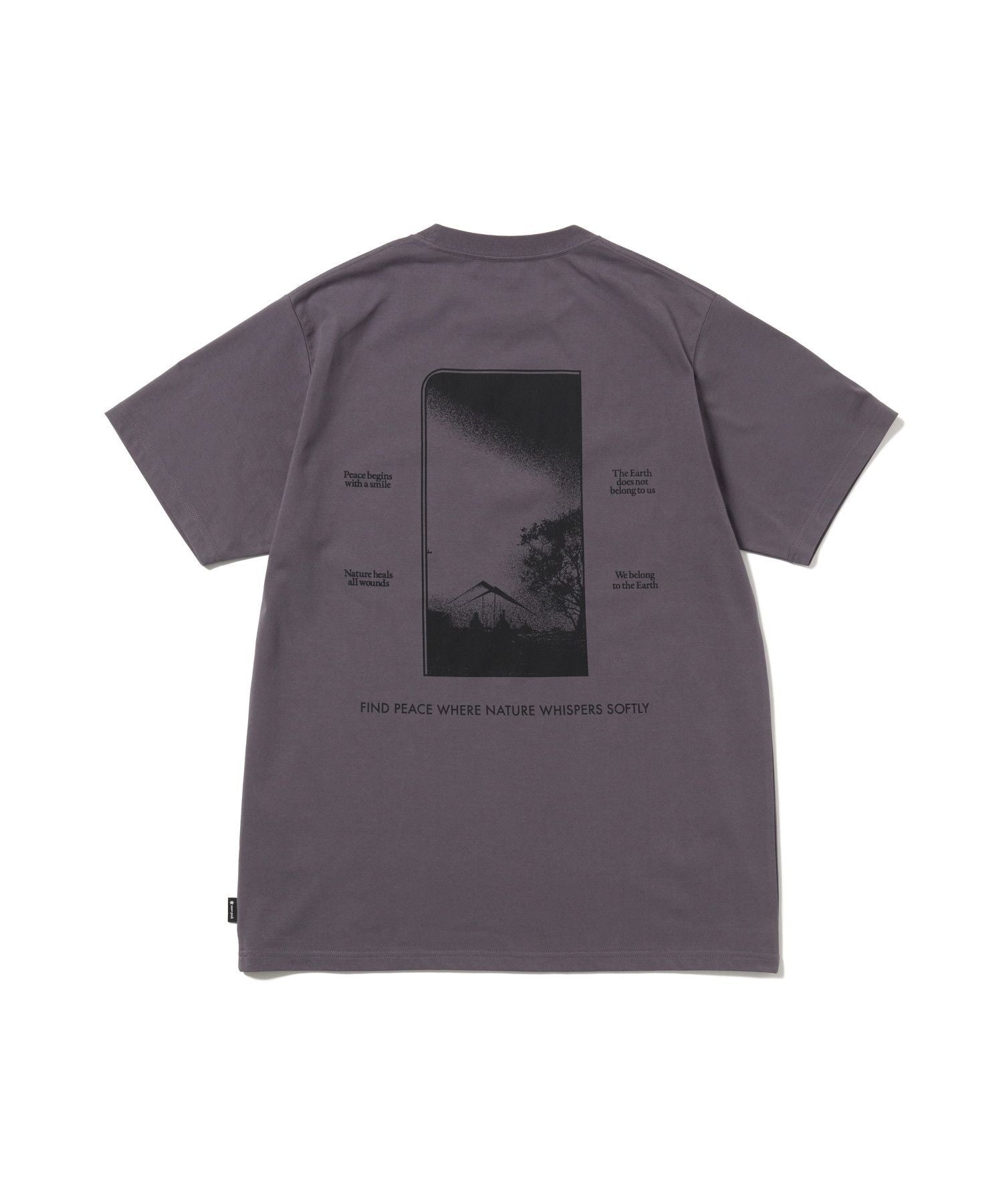 Snow Peak CF Landscape T-Shirt Charcoal - Steranko Clothing Manchester