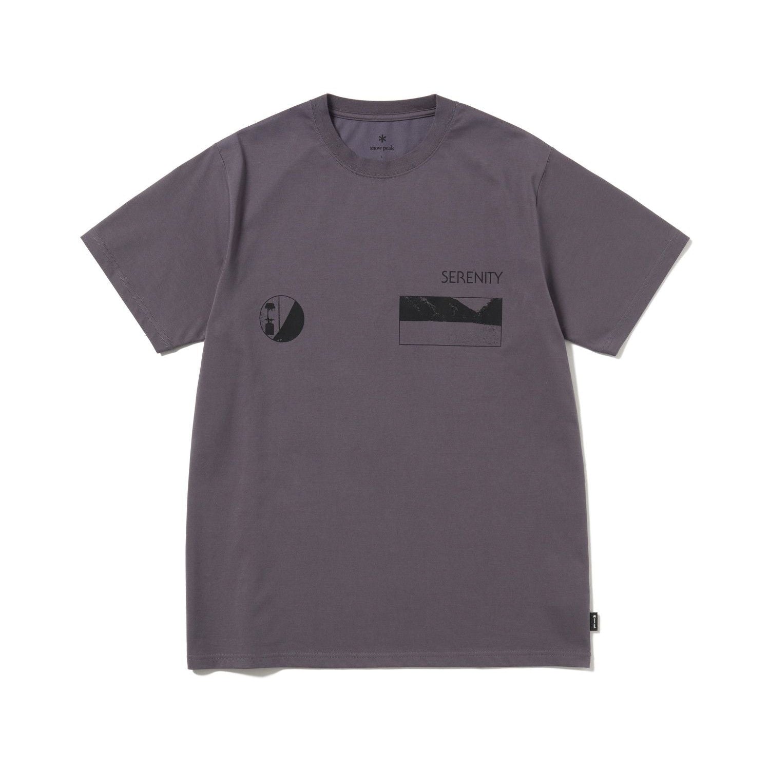 Snow Peak CF Landscape T-Shirt Charcoal - Steranko Clothing Manchester