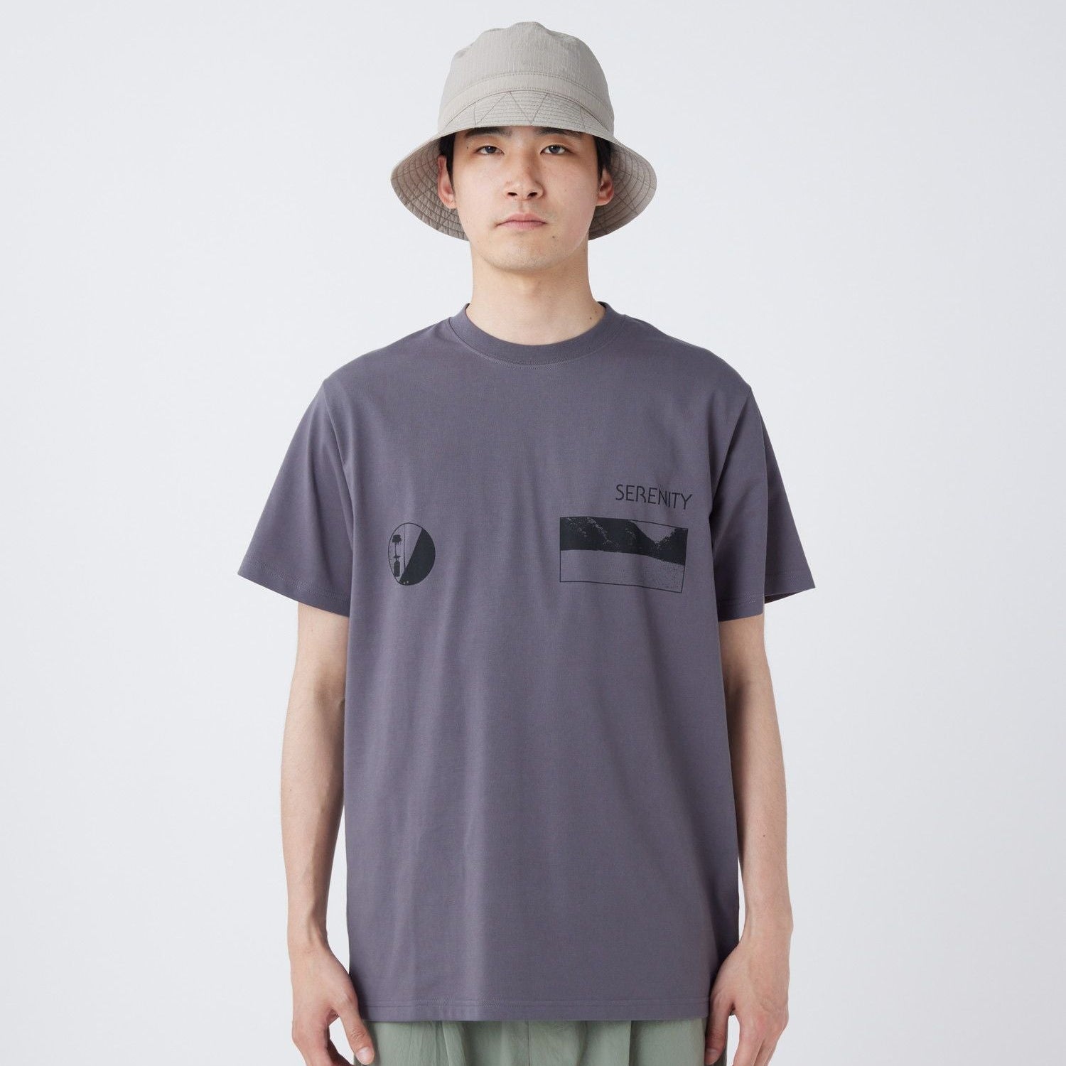 Snow Peak CF Landscape T-Shirt Charcoal - Steranko Clothing Manchester