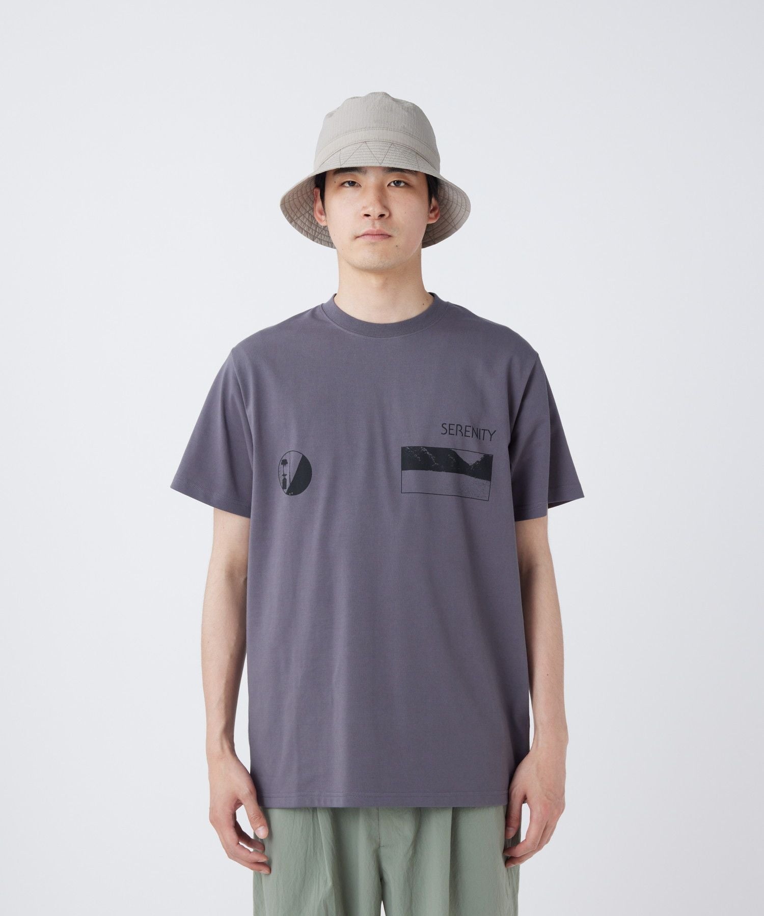 Snow Peak CF Landscape T-Shirt Charcoal - Steranko Clothing Manchester