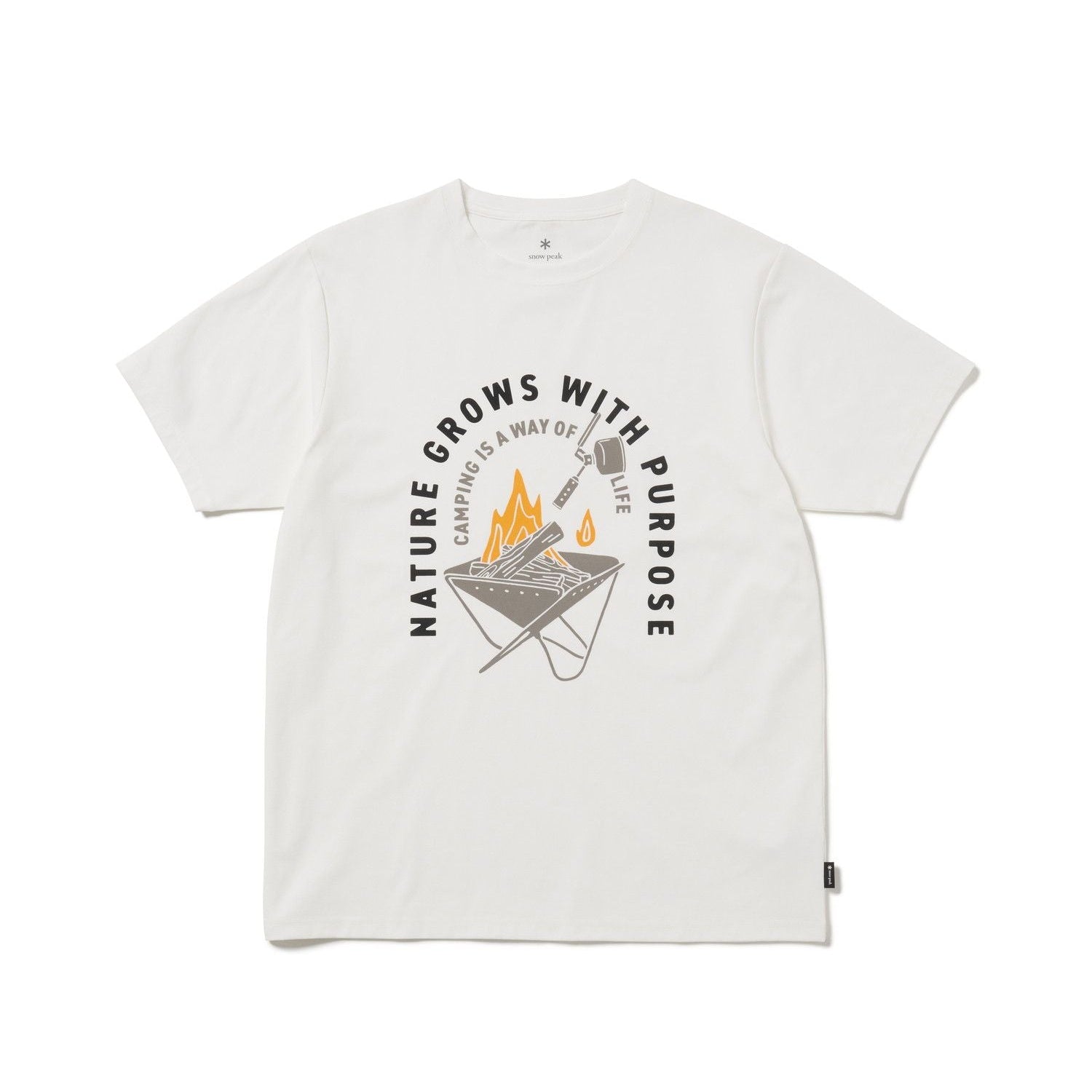 Snow Peak Fireplace Dry T-Shirt Off - White - Steranko Clothing Manchester