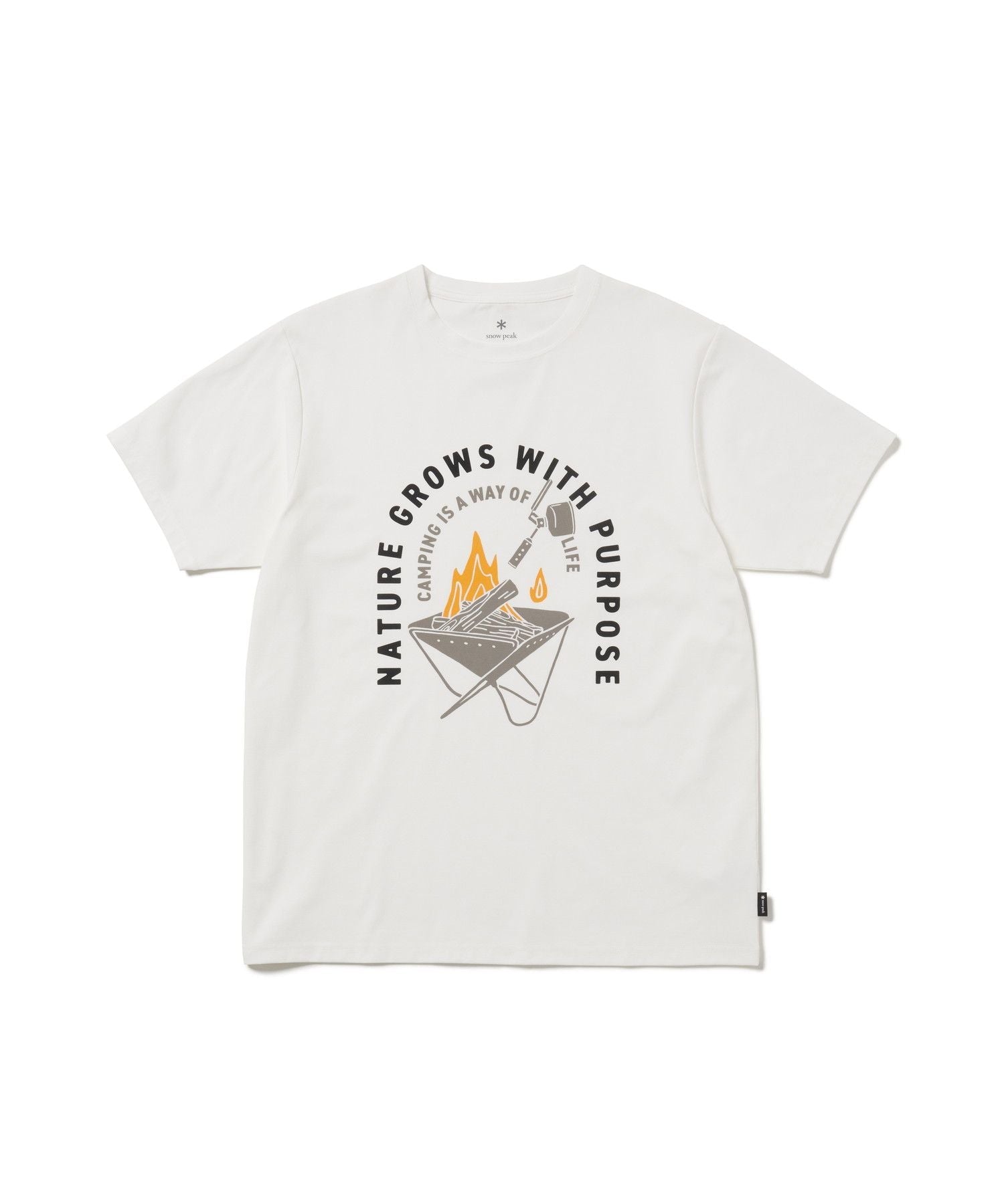 Snow Peak Fireplace Dry T-Shirt Off - White - Steranko Clothing Manchester