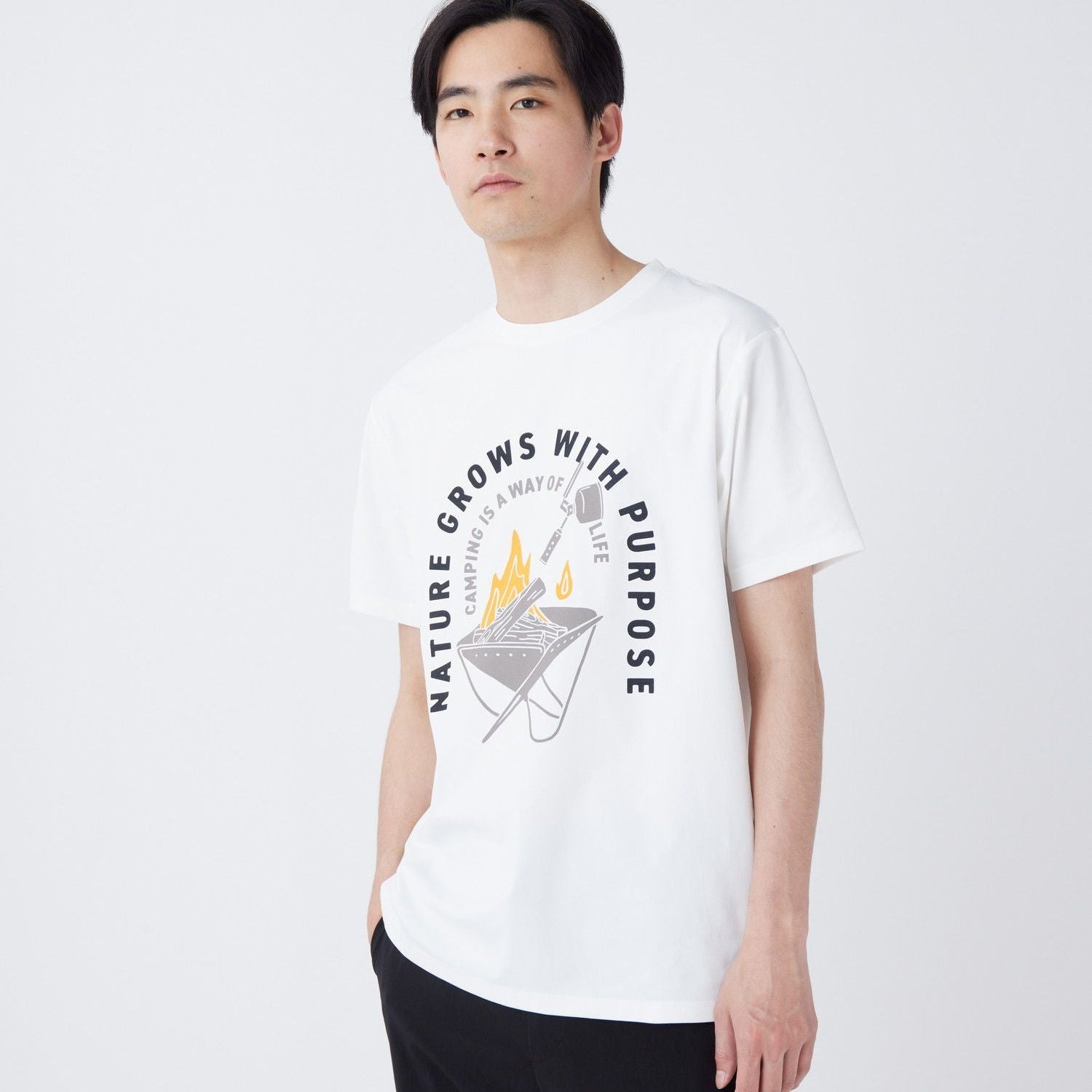 Snow Peak Fireplace Dry T-Shirt Off - White - Steranko Clothing Manchester