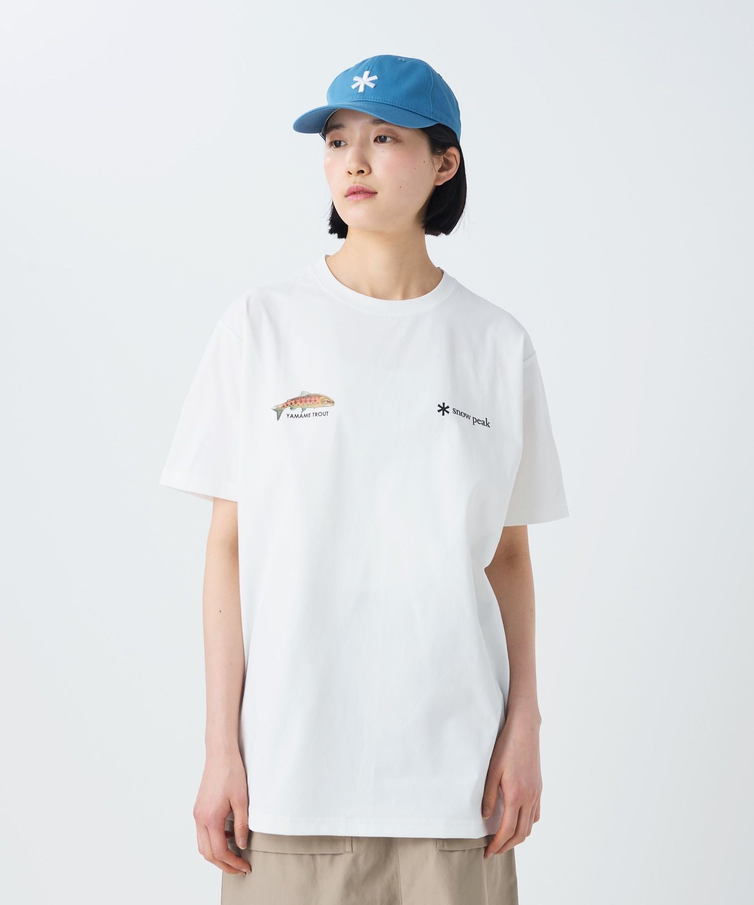 Snow Peak Northland Trout Dry T-Shirt Off - White - Steranko Clothing Manchester