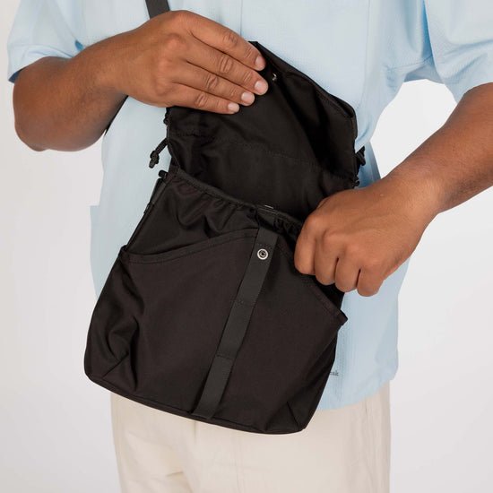 Snow Peak Recycled Cordura Shoulder Bag Black - Steranko Clothing Manchester