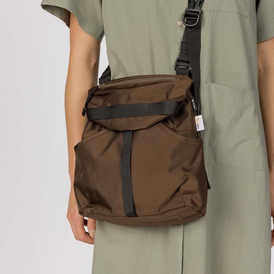 Snow Peak Recycled Cordura Shoulder Bag Brown - Steranko Clothing Manchester