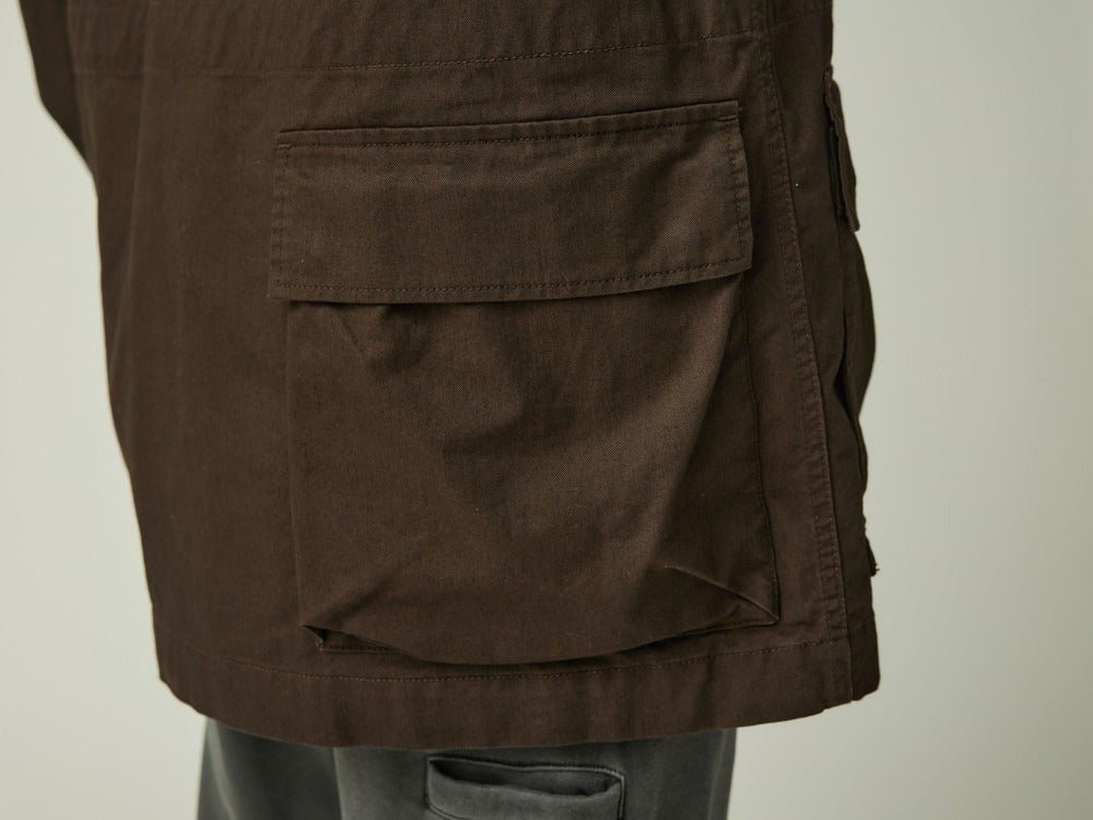 Snow Peak Takibi Chino Cargo Jacket Dark Brown - Steranko Clothing Manchester